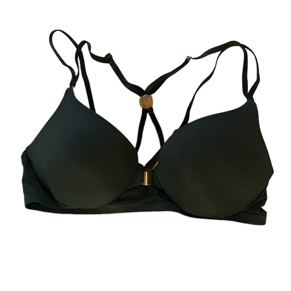 Hunter Green Cross Back Bra